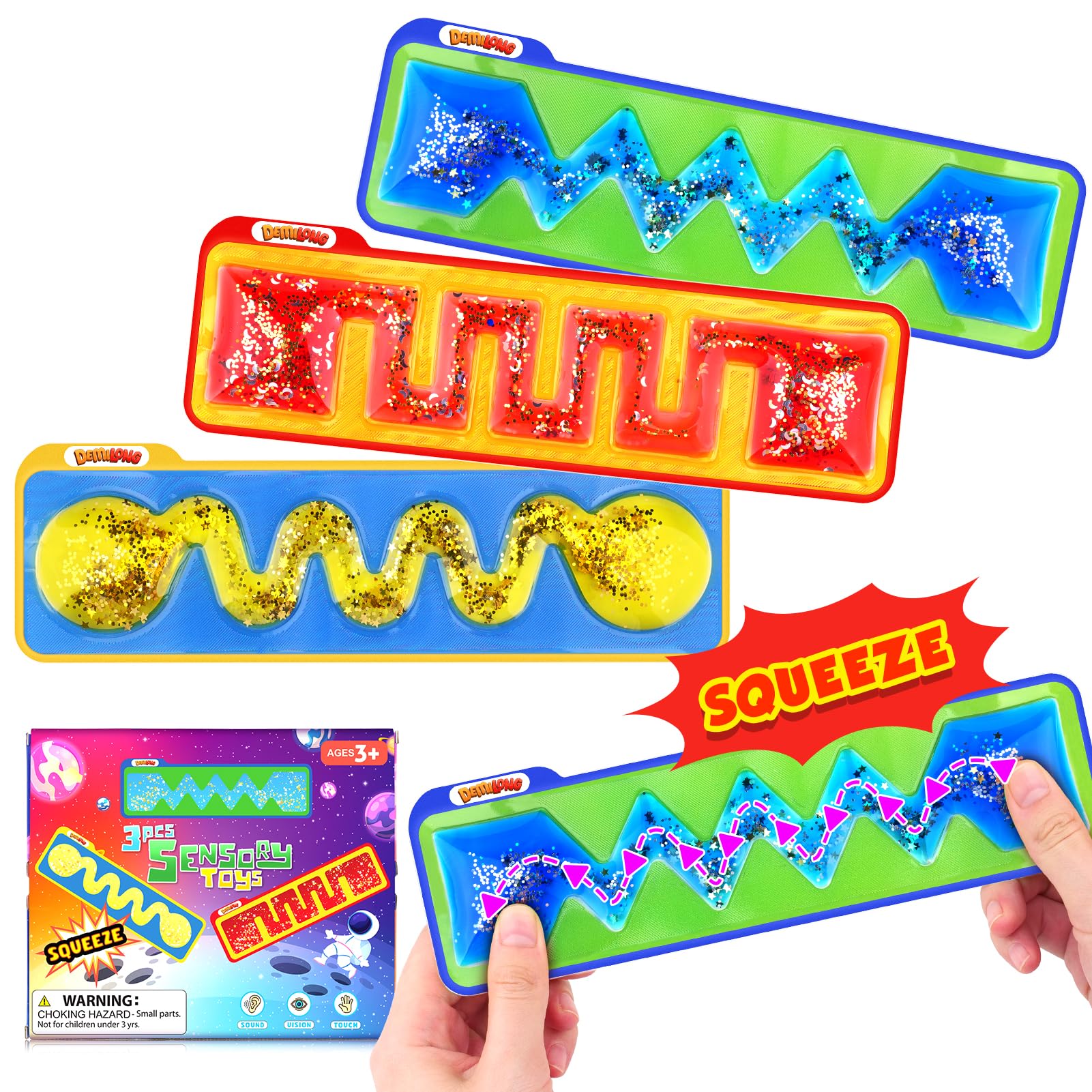 Sensory Fidget Toy 3-Pack — Calm & Focus Set