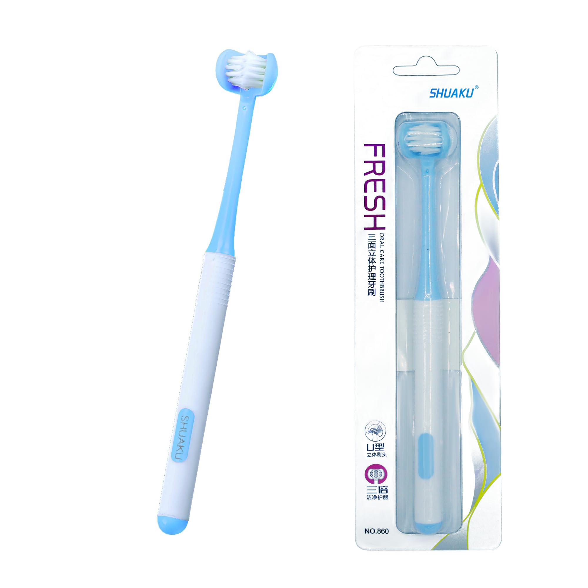 3-Sided Toothbrush 3-Pack — Gentle Sensory Brushing